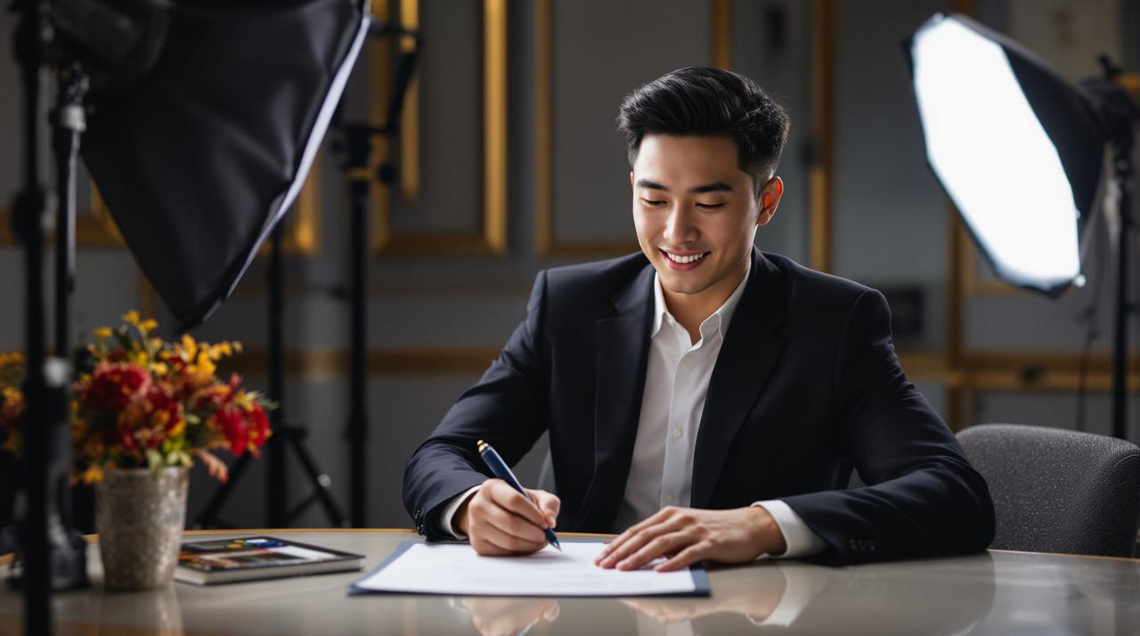 新生代演员苏晨正式签约管家婆免费版，开启全新艺术征程